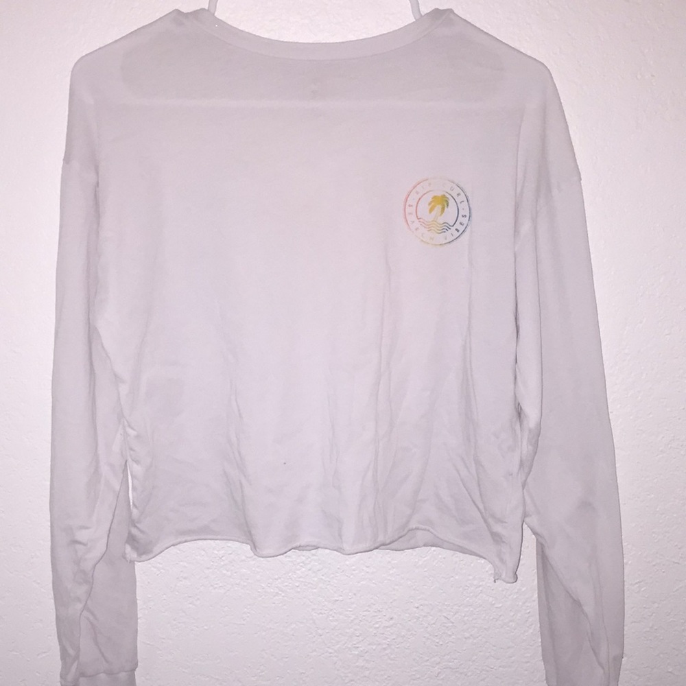 rip curl cropped long sleeve t-shirt